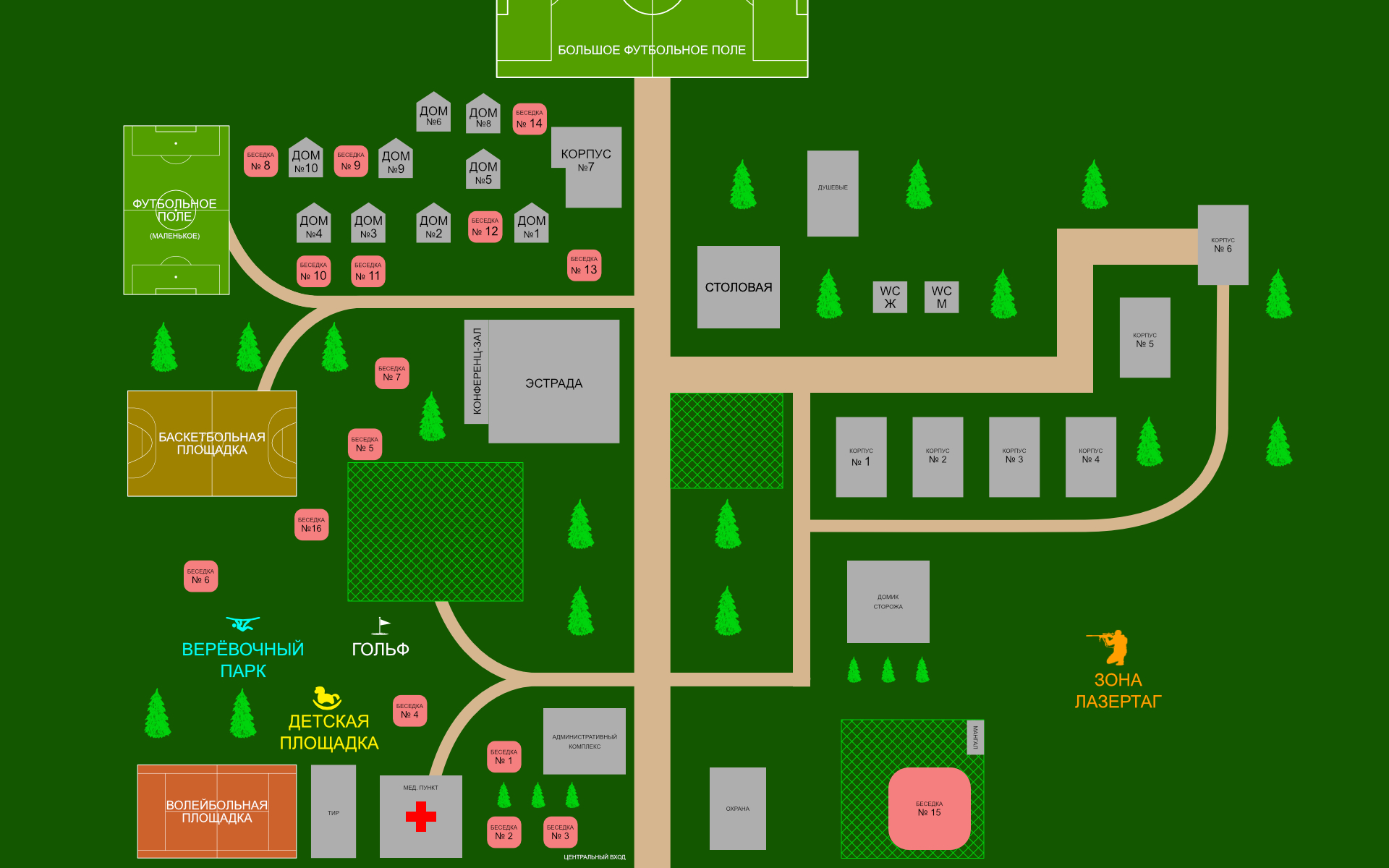 парк солянка курск на карте